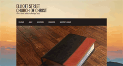 Desktop Screenshot of elliottstreetchurchofchrist.org