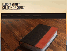 Tablet Screenshot of elliottstreetchurchofchrist.org